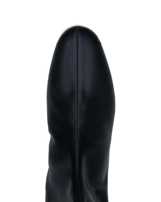 Totême  Black Satin Ankle Boots