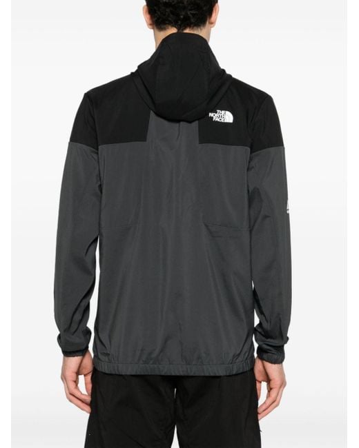 The North Face Black Logo-print Wind Track Hoodie for men