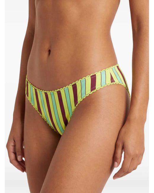 Damson Madder Yellow Striped Bikini Bottom