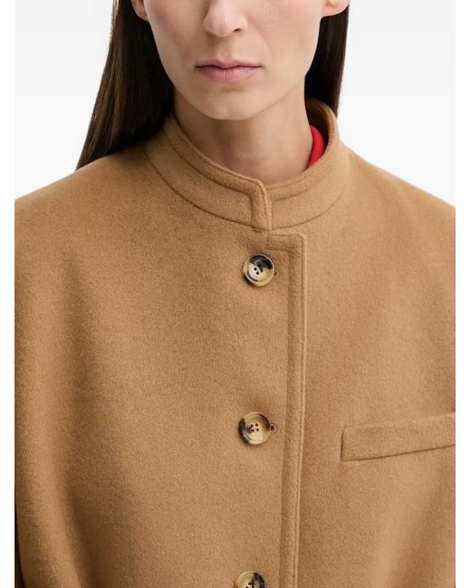 Bally Natural Button Belted Coat