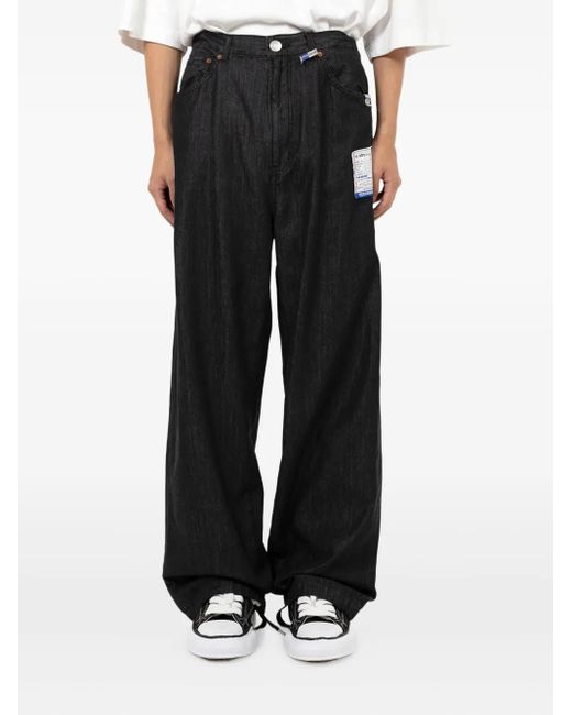 in・stru(men-tal) Black Drawstring Denim Jeans for men