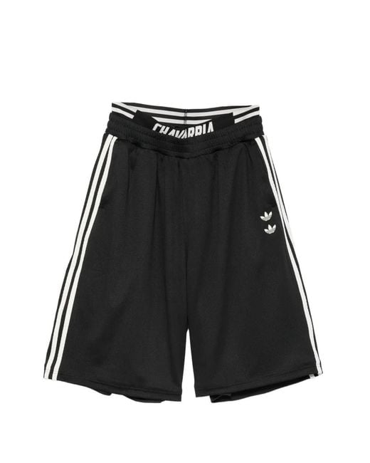 Adidas Black X Willy Chavarria Logo-Embroidered Mesh Shorts