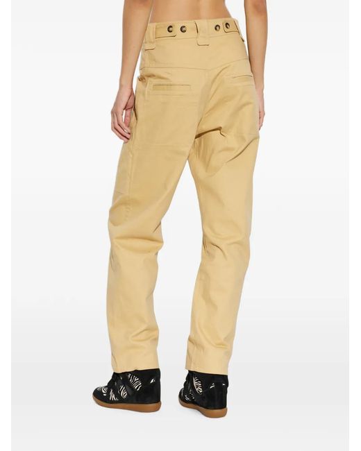 Isabel Marant Natural Rhil High-Waisted Trousers