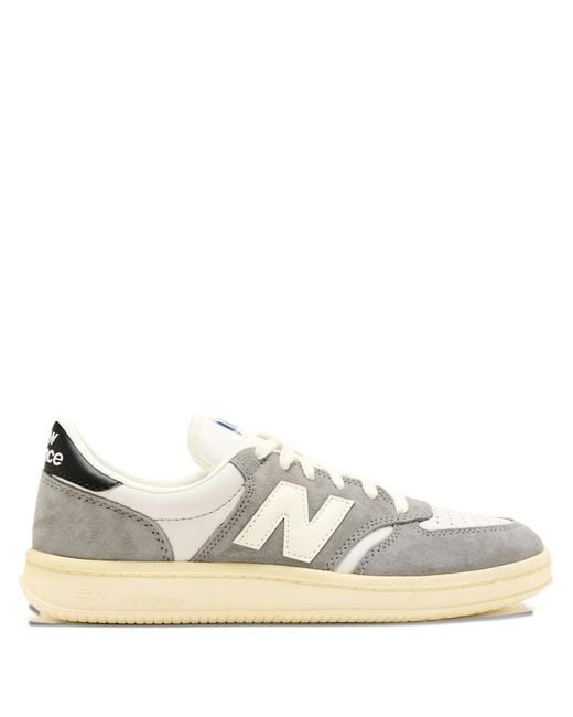 New Balance White T500 Sneakers