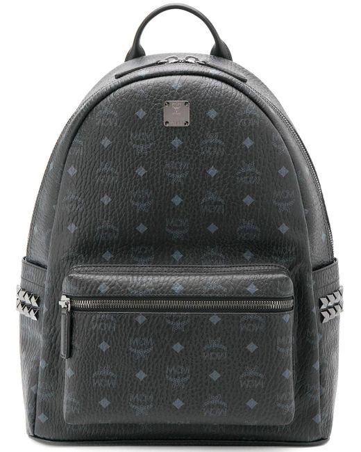 mcm black medium backpack