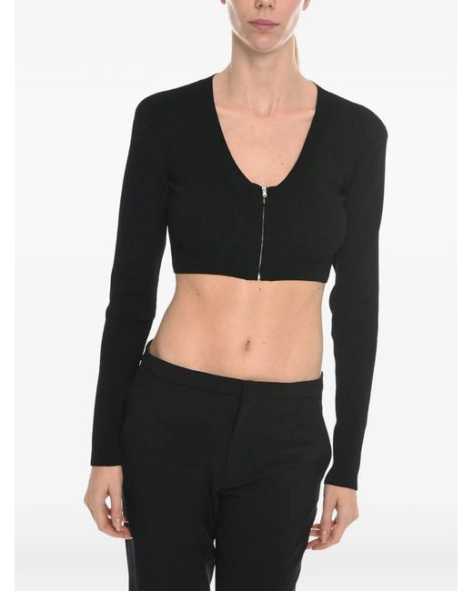 Herskind Black Vanessa Hong Cropped Cardigan