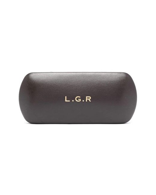 Lgr Gray Round-Frame Tinted Sunglasses
