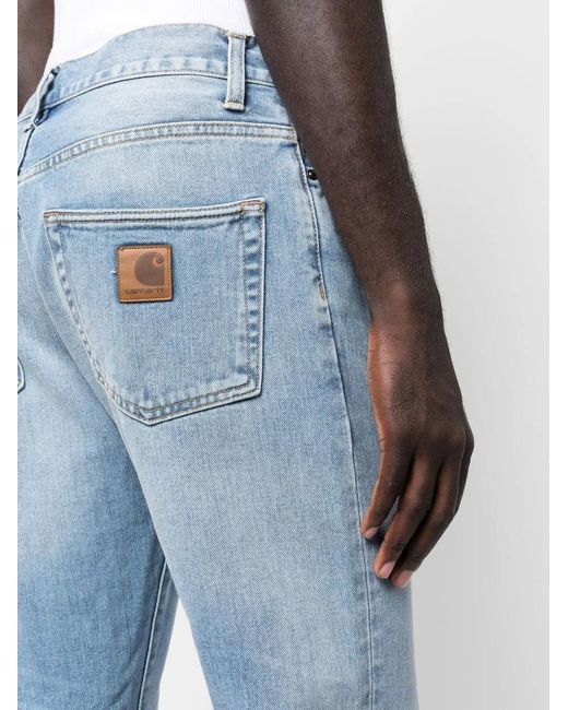 Carhartt Blue Straight-Leg Jeans for men