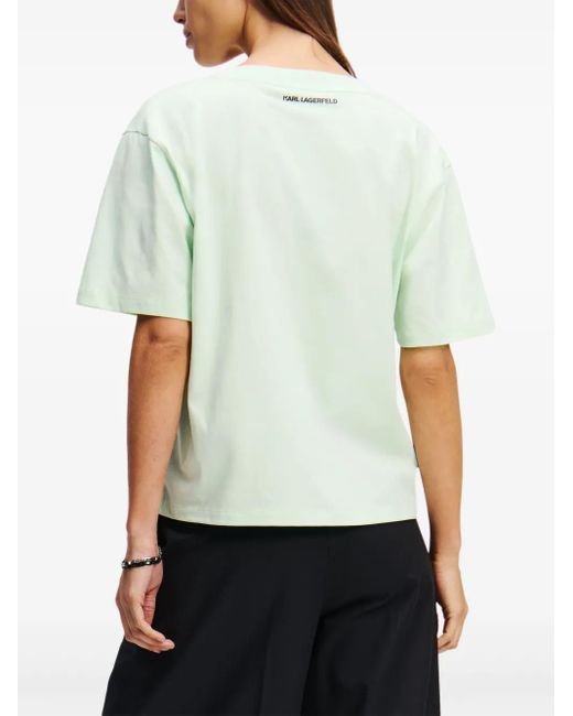 Karl Lagerfeld White Signature T-Shirt