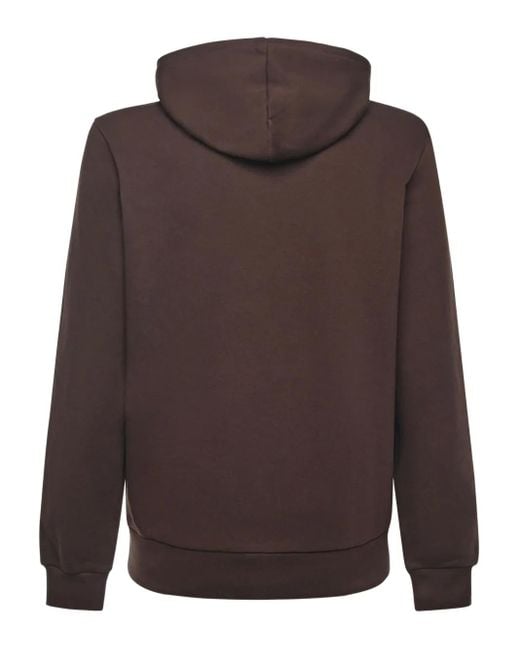 Lacoste Brown Drawstring Hoodie for men