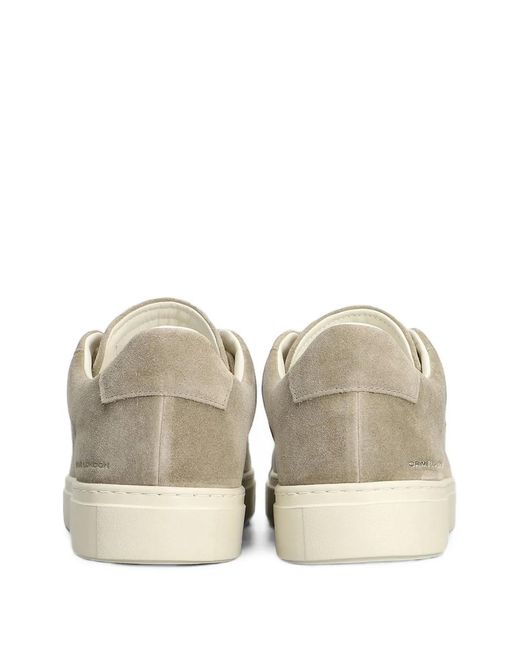 Crime London Natural Suede Low-Top Sneakers for men
