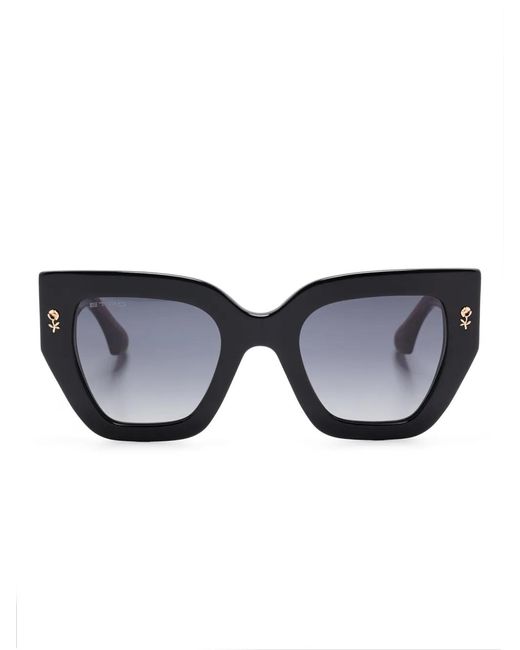 Etro Black Butterfly-Frame Sunglasses