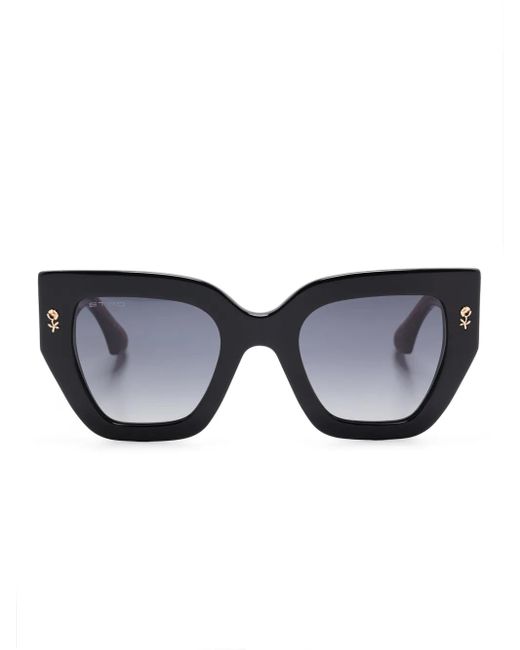 Etro バタフライフレーム サングラス Black