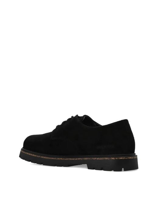 Birkenstock Black Highwood Lace-Up Suede Derby Shoes for men