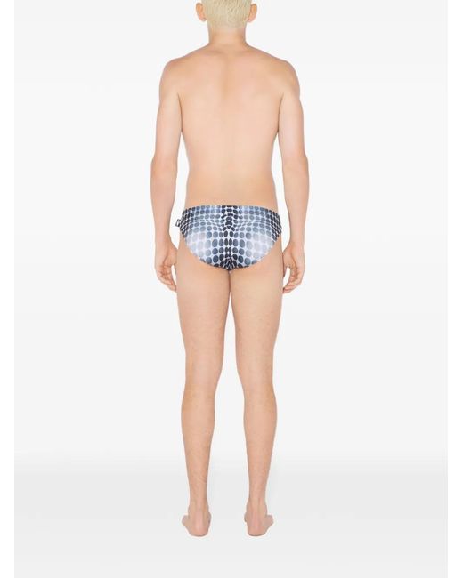 Jean Paul Gaultier Blue Re-Edition Printed Swim Brief for men