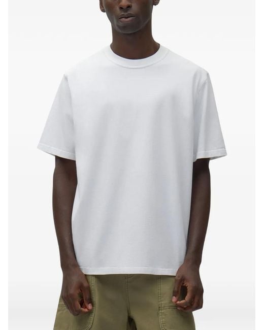 Arte' White Crew-Neck T-Shirt for men