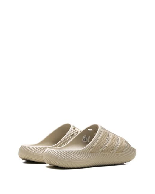Adidas White Purechill 3-Stripes Slides for men