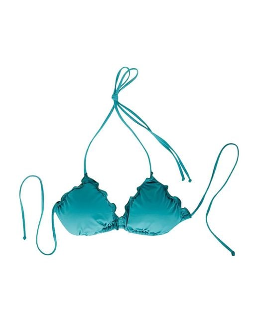 Mc2 Saint Barth Blue Sagittarius Bikini Top