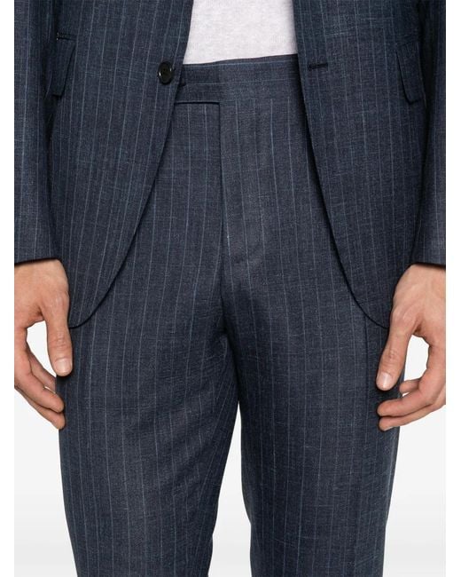 Canali Blue Pinstripe Two-Piece Suit for men