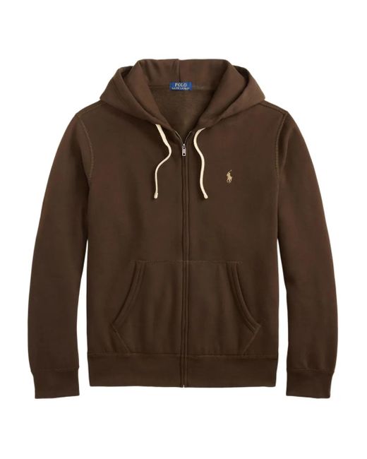 Polo Ralph Lauren Brown Zip-Up Hoodie for men