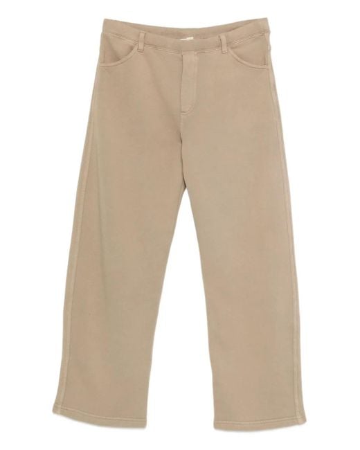 Nili Lotan Natural Tribecca Elasticated-Waistband Track Pants