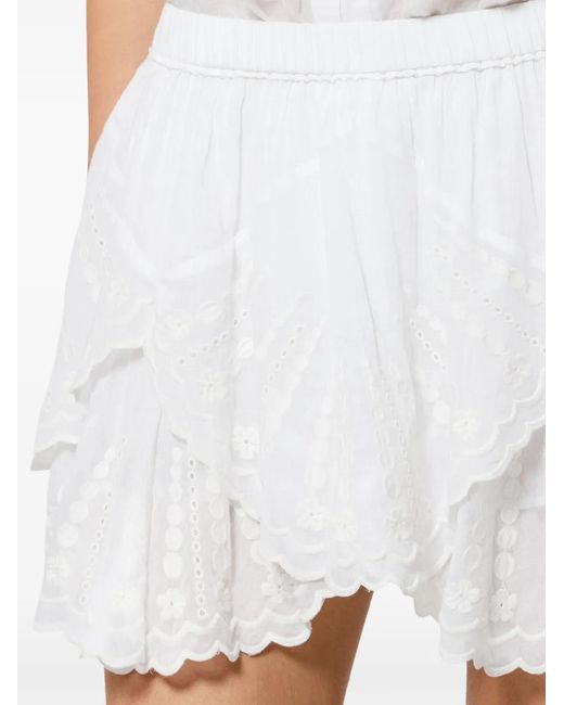 Isabel Marant White Layale Shorts