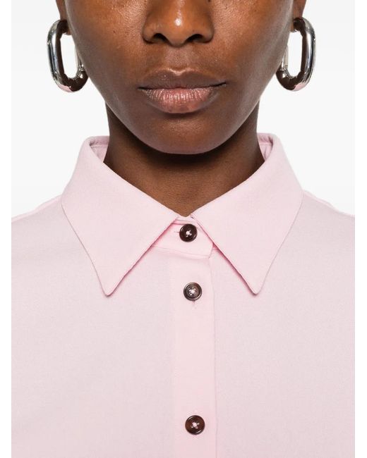 Jil Sander Pink Long-Sleeve Button-Up Shirt