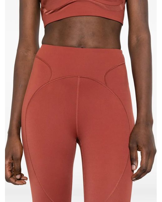 Adidas By Stella McCartney Red Training 7/8 Leggings