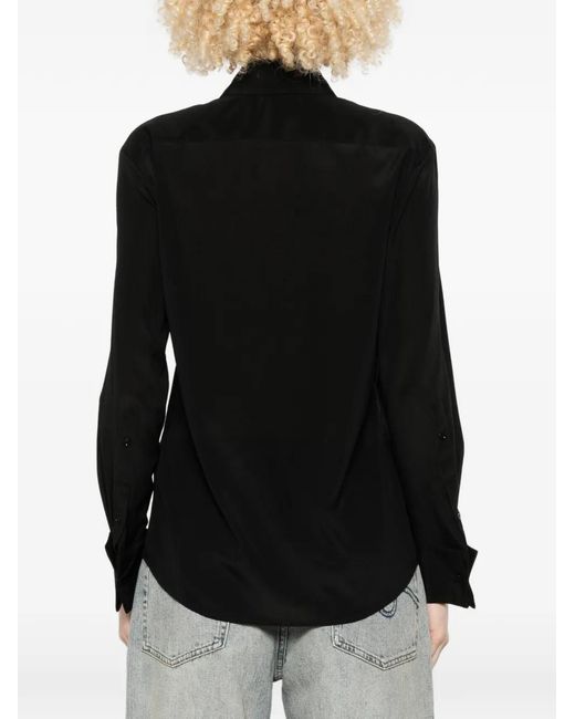 Mazzarelli Black Patch-Pocket Shirt