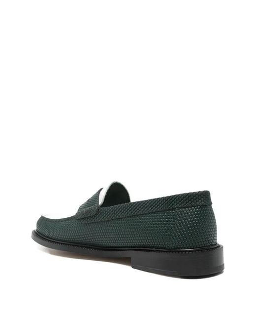 VINNY'S Green Yardee Loafers for men