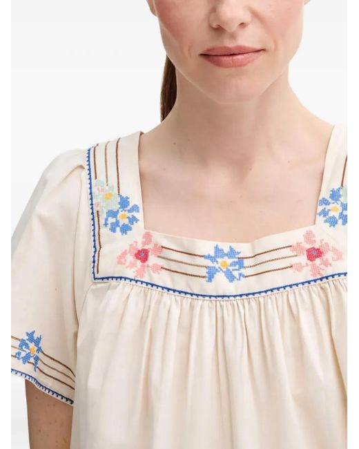 Levi's White Ambre Square-Neck Mini Dress