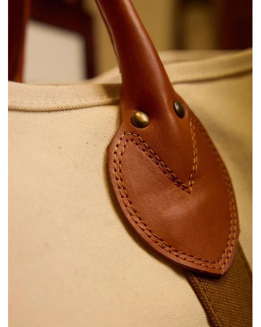 Fortela Brown Reinforced Stitched Cotton Tote Bag for men