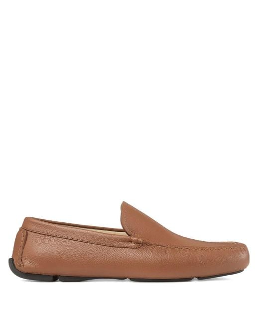 Jimmy Choo Brown Stanly Driver Loafers for men
