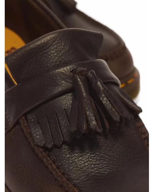Dr. Martens Brown Adrian Ambassador Tasselled Fringed Loafers for men