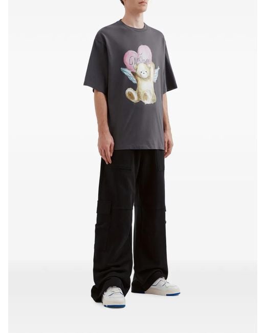 we11done White Logo-Patch Cargo Pants for men