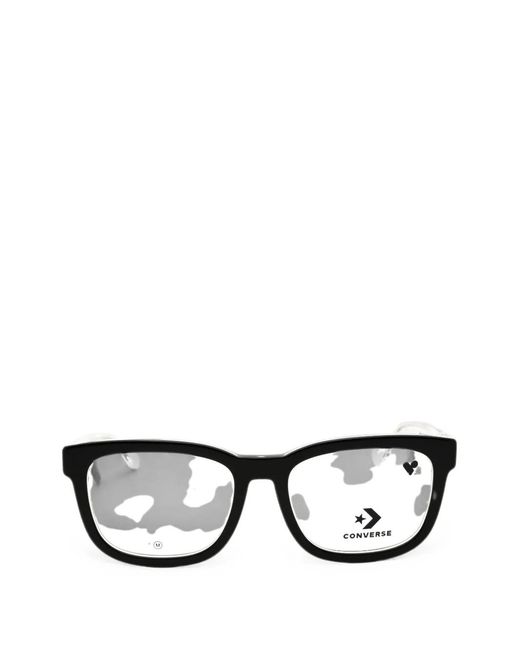 Converse Black Rectangle-Frame Glasses for men