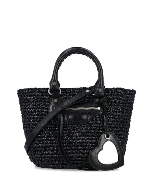Balenciaga Black Small Le Cagole Panier Bag