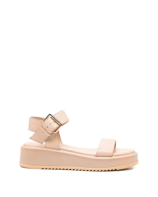 SERGIO MORETTI FIRENZE Pink Buckle-Fastening Sandals