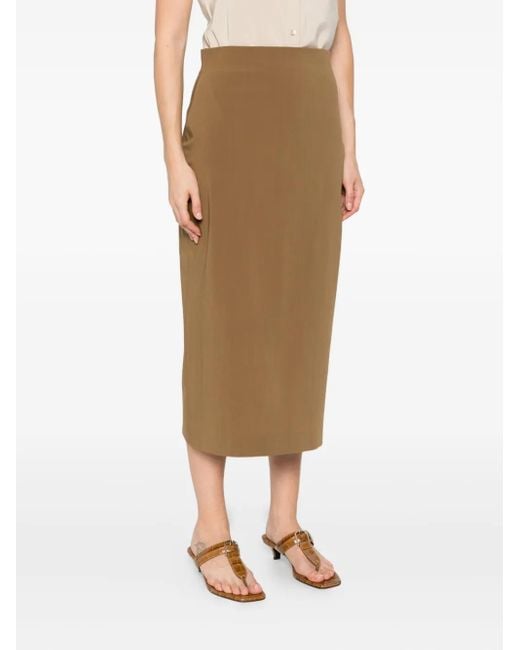 Alberta Ferretti Natural Elastan Skirt