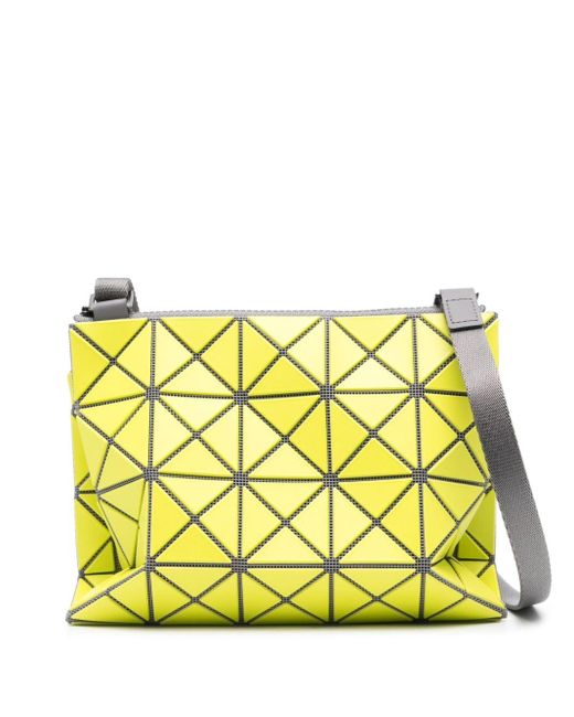 Duo geometric-pattern cross body bag di Bao Bao Issey Miyake in Yellow