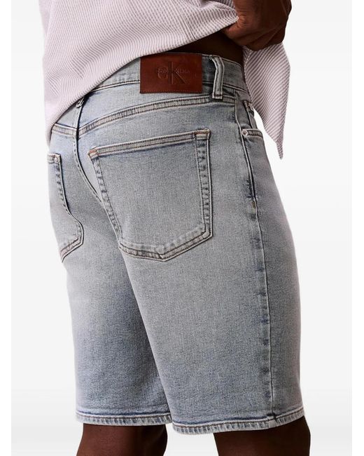 Calvin Klein Gray Denim Shorts for men