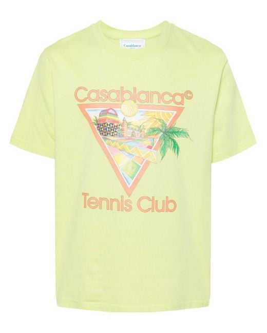 Casablanca Yellow Casa Way Triomphe D' T-Shirt ""