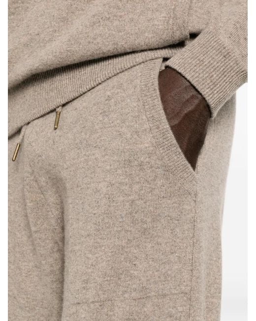 Bompard White Cashmere Track Pants for men