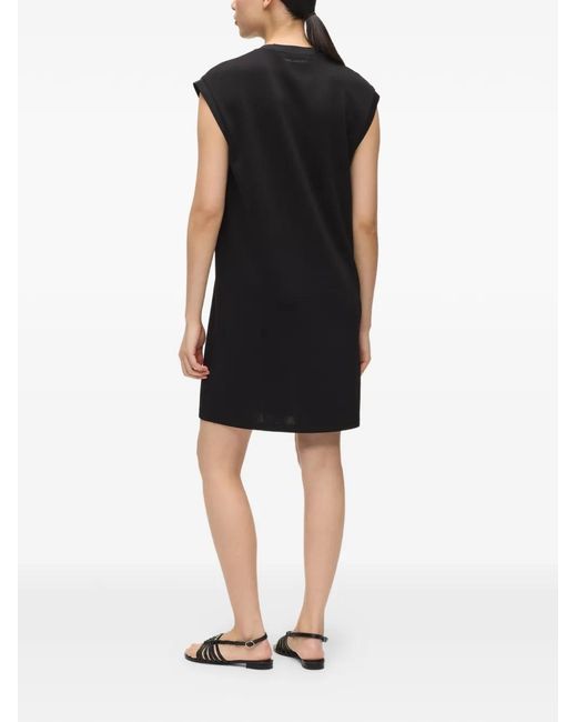 Karl Lagerfeld Black Signature T-Shirt Dress