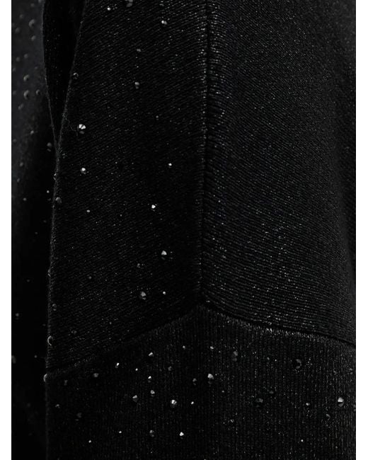 DKNY Black Sparkle Hotfix Sweater
