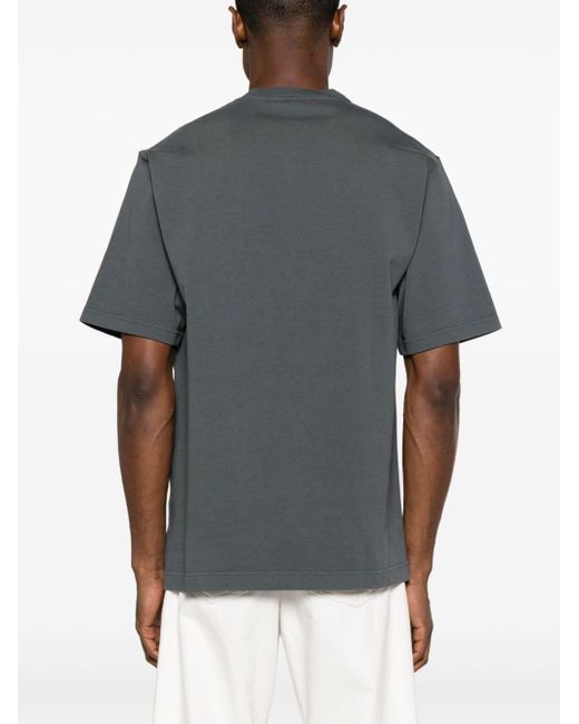 Dolce & Gabbana T-Shirt mit Logo-Applikation in Gray für Herren