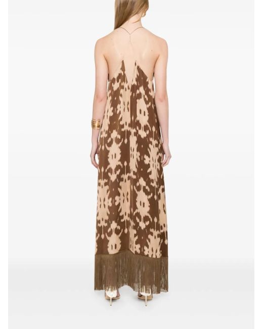 THE NINA STUDIO Metallic Athena Maxi Dress