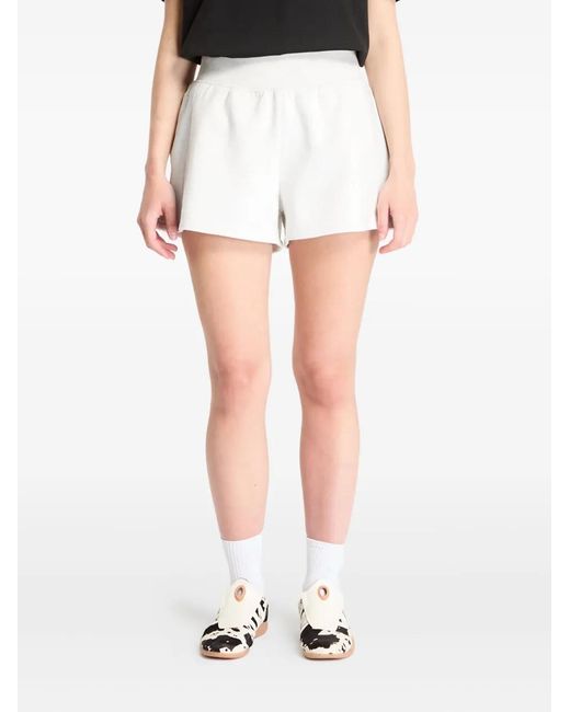 Calvin Klein White High-Waist Shorts