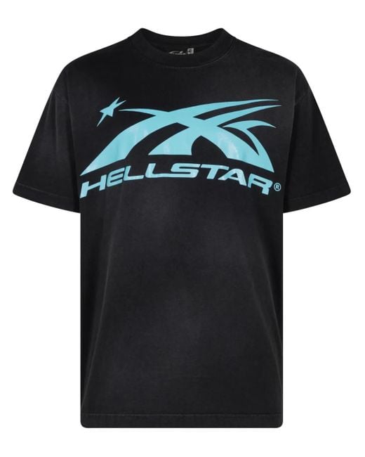 HELLSTAR Black Sports Gel Logo T-Shirt for men