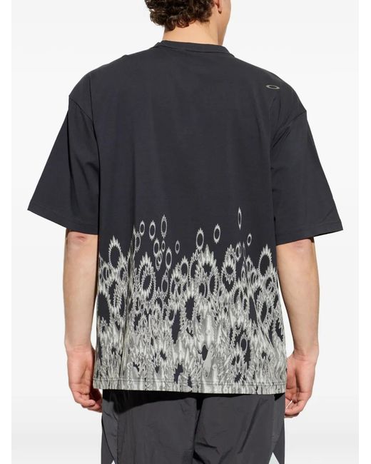 Oakley Blue Printed Short-Sleeve T-Shirt for men